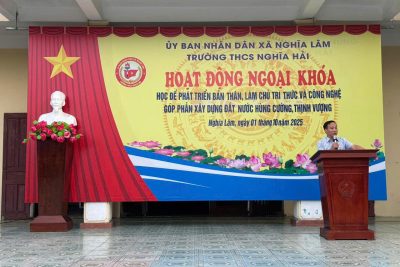 TRƯỜNG THCS NGHĨA HẢI SÔI NỔI TỔ CHỨC LỄ PHÁT ĐỘNG TUẦN LỄ HƯỞNG ỨNG HỌC TẬP SUỐT ĐỜI NĂM 2025I